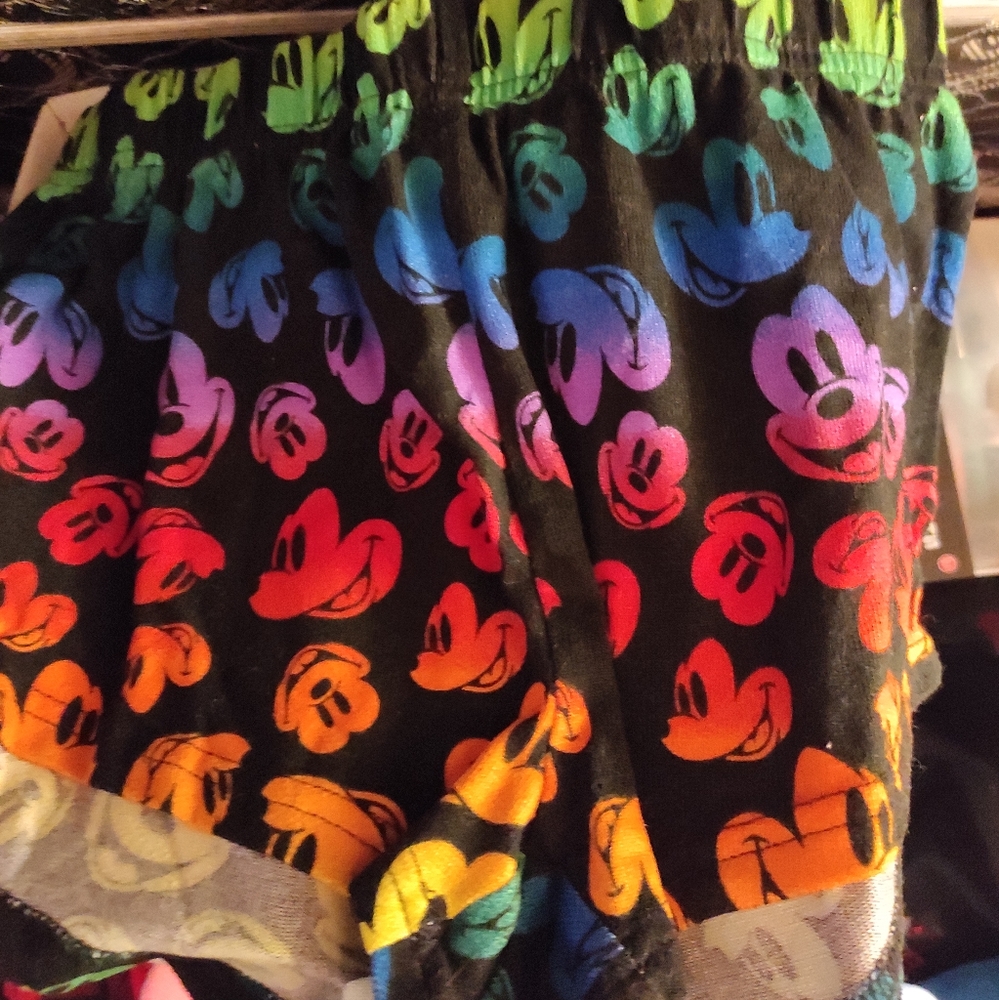 Mickey pride rainbow PJ  shorts